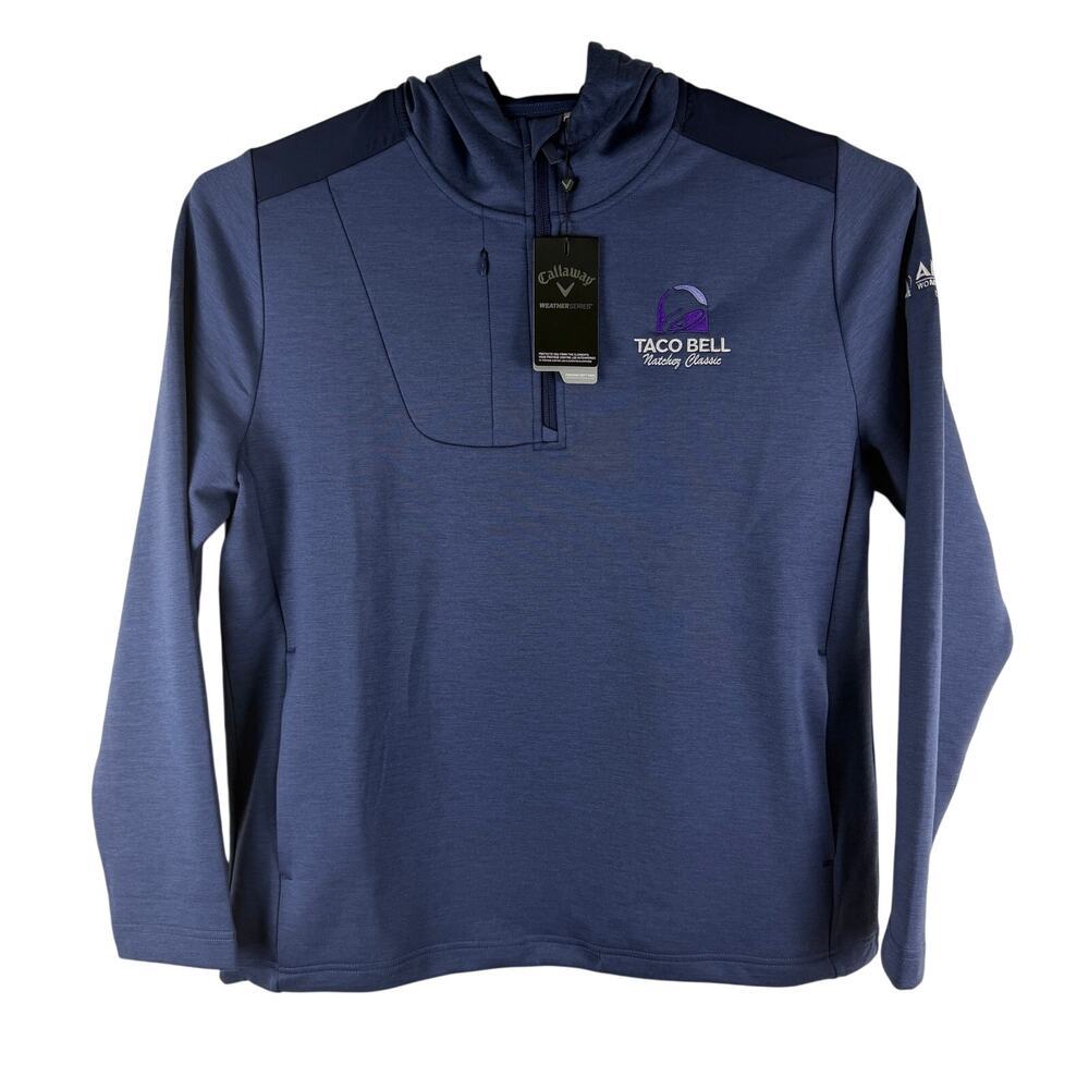 Callaway Weather Series 1/4 Zip Pullover Hoodie Taco Bell Natchez Men's Large
